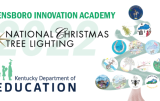 Graphic reading: Owensboro Innovation Academy National Christmas Tree Lighting