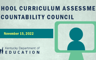 School Curriculum Assessment Accountability Council Meeting Graphic 11.15.22