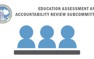 Graphic reading: Education Assessment and Accountability Review Subcommittee
