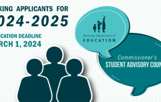 Commissioner's Student Advisory Council seeking applicants for 2024-2025. Deadline is March 1, 2024