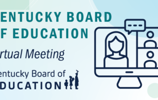 Kentucky Board of Education Virtual Meeting Slider.