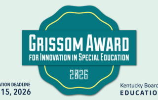 2026 Grissom Award for Innovation in Special Education. Nomination deadline May 15, 2026.