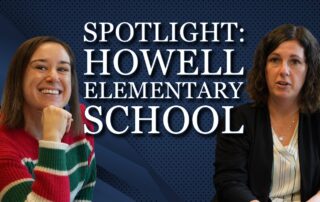 Graphic says SPOTLIGHT: HOWELL ELEMENTARY SCHOOL with two women on each side of the text