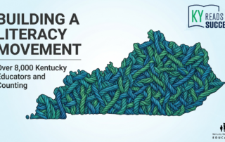 Graphic of Kentucky made of yarn