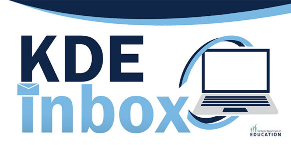 Logo with a picture of a computer reading KDE Inbox.